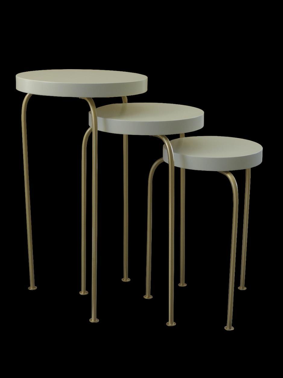 branco Table with Bright Brass Finish and White REF MA1015A Mesa Table A 72cm L 40cm P 40cm Mesa com