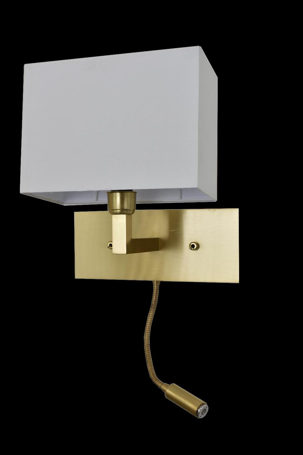 REF 2018006 CAJU Aplique Wall Lamp A 37cm FLEX L 25cm P 17cm Max Pot: 1x40w E14 Led 3v REF