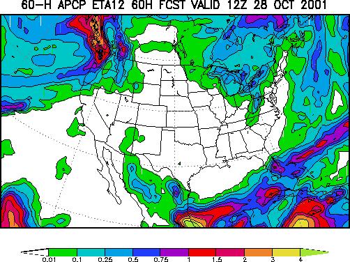 of accumulated precipitation in inches valid 12Z 28 Oct 2001)