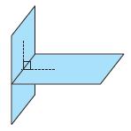 Reconhecer, dados dois planos e que se intersetam numa reta r, que são iguais dois quaisquer ângulos convexos A 1O 1B 1 e A 2O 2B 2 de vértices em r e lados perpendiculares a r de forma que os lados