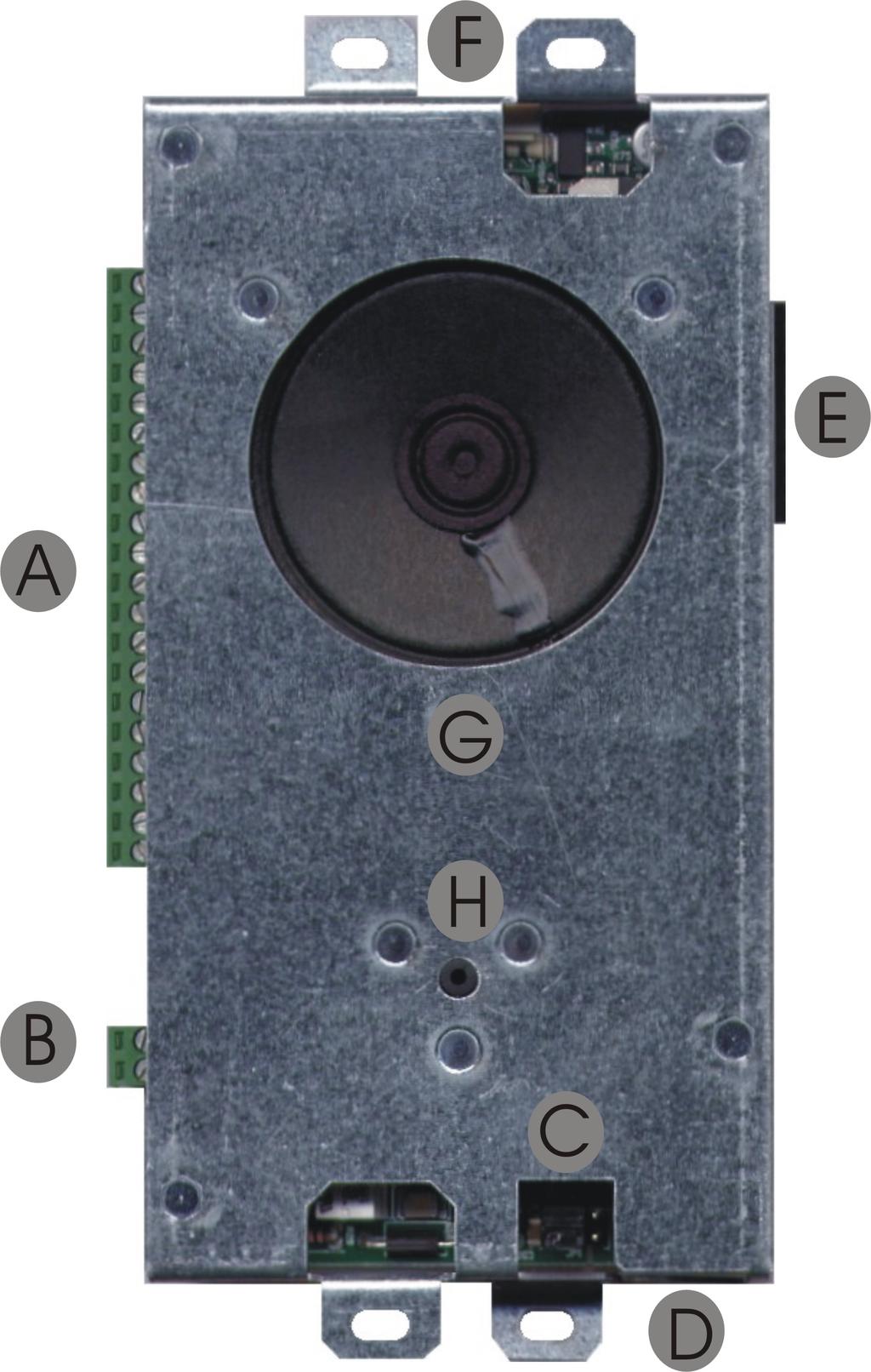 DESCRIÇÃO Sistema de alarme específico para ser montado na parte posterior da botoneira.