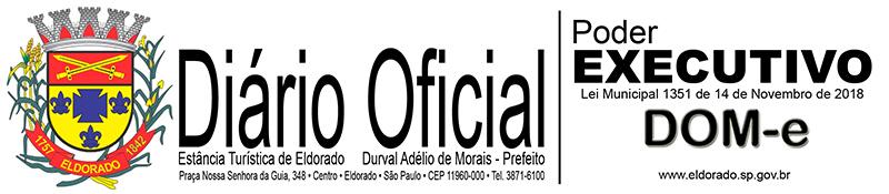 http://www.eldorado.sp.gov.br Quinta-Feira, 24 de Janeiro de 2019 Ano I Edição nº 17 Página 1 de 7 Sumário.