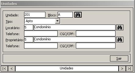 9.2.1. Funcionários A tela de funcionários permite cadastrar os funcionários de um determinado setor do Condomínio. 9.2.1.1. Cadastro: A guia de cadastro permite indicar os dados cadastrais do funcionário.