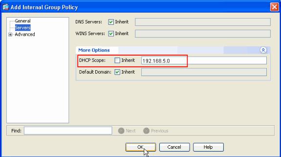 Clique a APROVAÇÃO e aplique-a.nota: A configuração do escopo de DHCP é opcional.