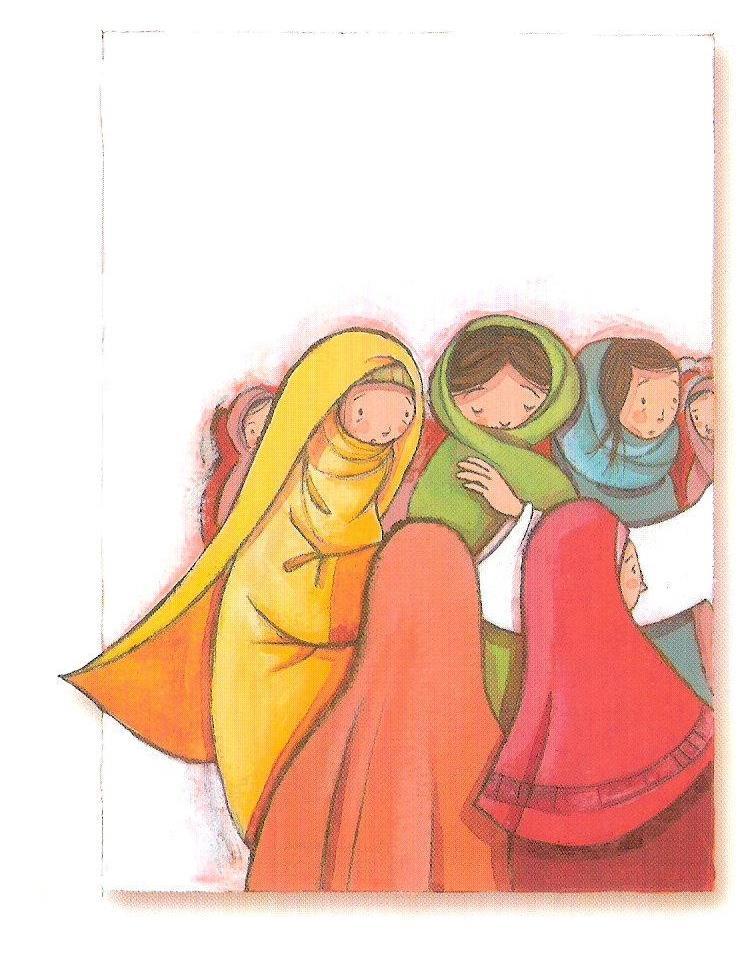 Todos: Pai nosso Guia: 8ª Estação Jesus consola as mulheres de Jerusalém Leitor 5: Jesus aproximou-se de um grupo de mulheres e disse-lhes: - Mulheres de Jerusalém, não