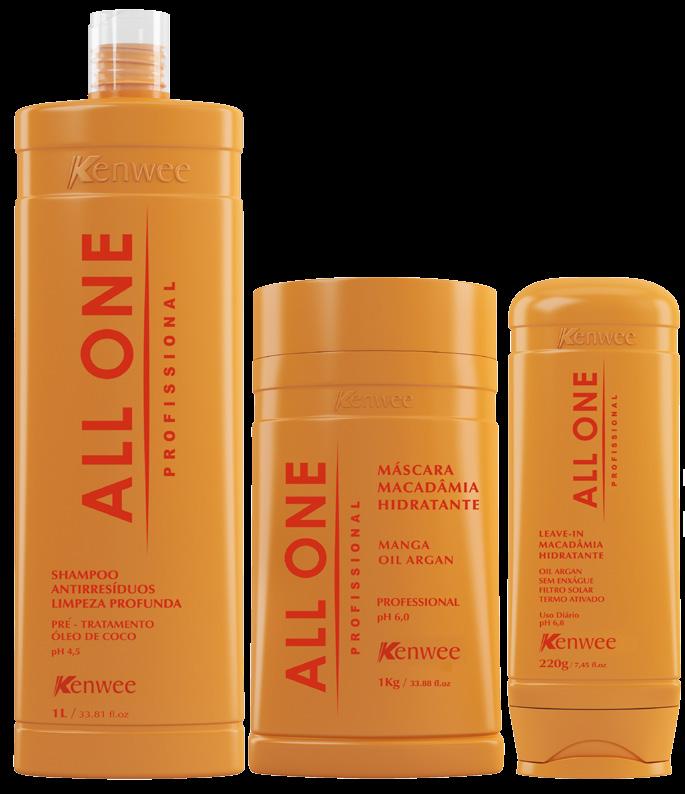 ALL ONE - PROFESSIONAL LINE PROTEÍNA BIO: 120ml Promove hidratação profunda, reduz