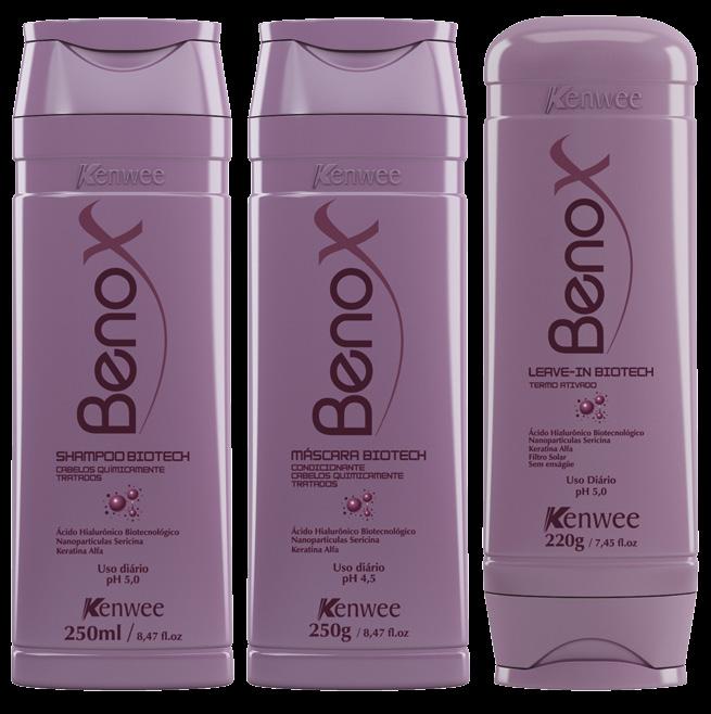 BENOX - BIOTECH HOME CARE SHAMPOO BIOTECH: 250ml e 1000ml O Shampoo Biotech foi desenvolvido para cabelos quimicamente tratados, promovendo aos fios máxima hidratação e proteção.