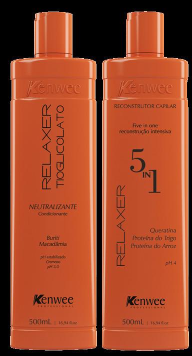 RELAXER TIOGLICOLATO O único com 2 processos e Ação Gradual Neutri-Color. O Processo de relaxamento tem como objetivo alterar a forma ou curvatura do cabelo.