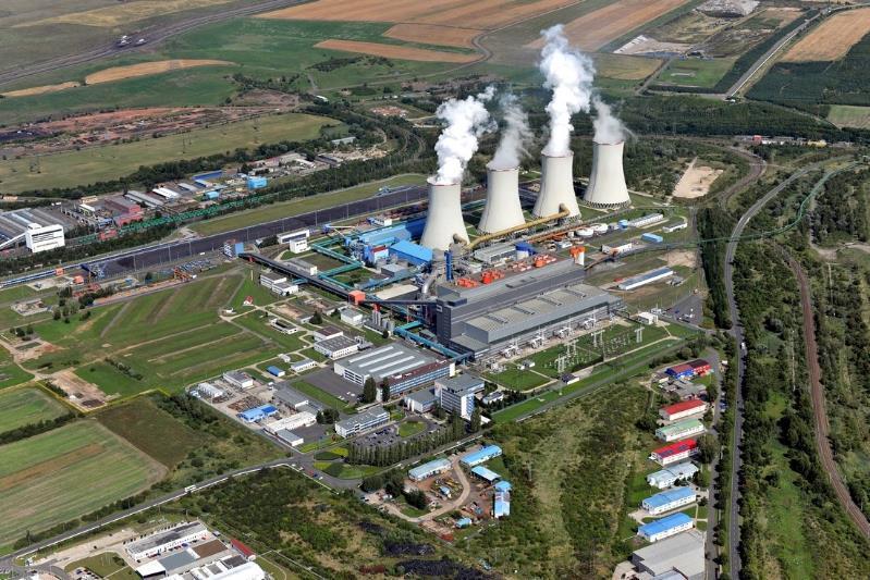 Legendas das imagens: Imagem FA1418-1 A central elétrica a carvão em Tušimice com a aplicação recorde.