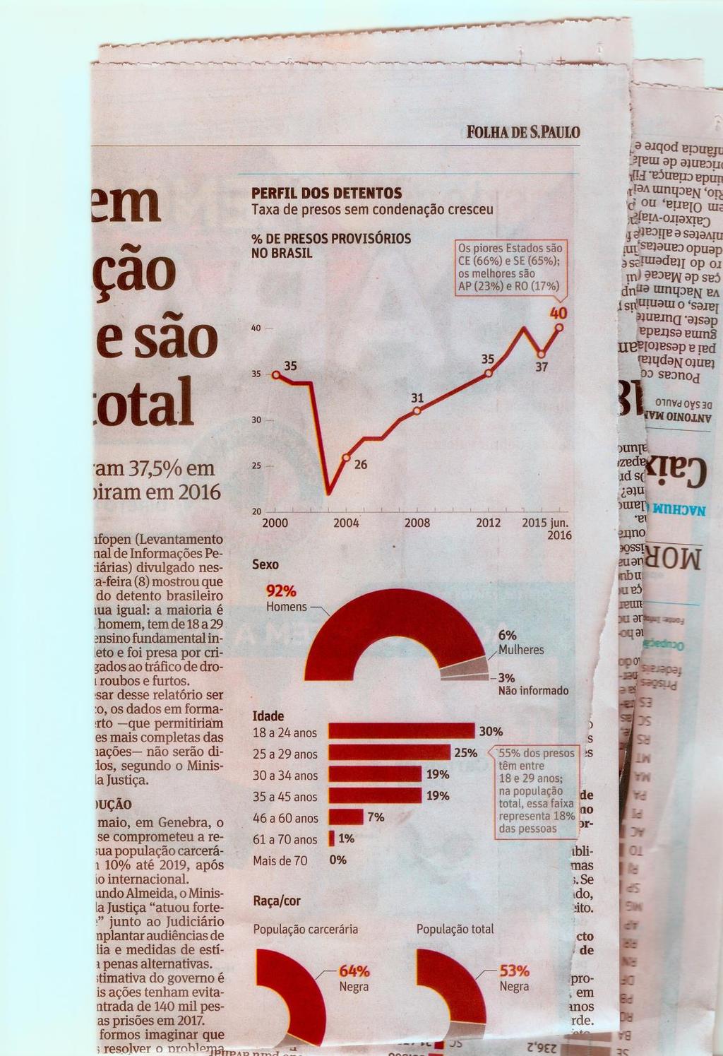 Departamento Penitenciário Nacional voltado para o público feminino -, de junho de 2014, apenas 7% dos estabelecimentos prisionais são exclusivamente femininos, sendo