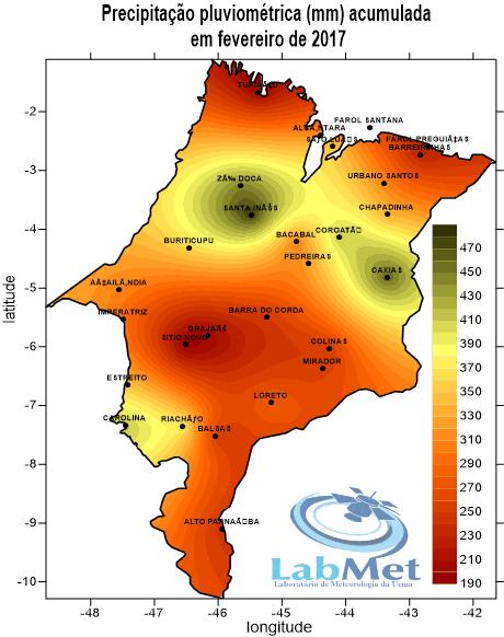 Figura 5 - Distribuição das chuvas em