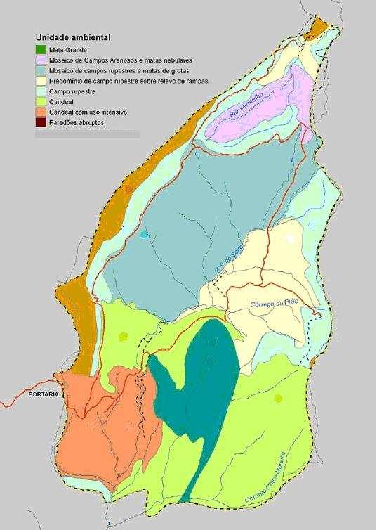 Figura 2 Unidades ambientais definidas pelo plano de manejo do