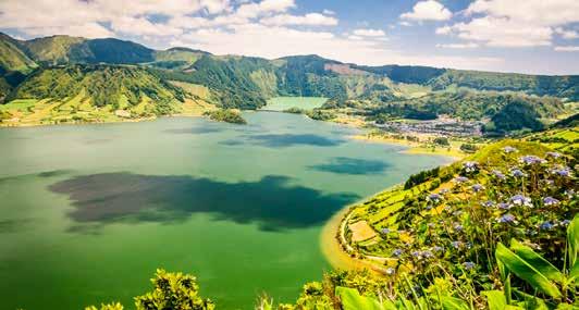 VIAGEM EM GRUPO COM GUIA PRIVATIVO CIRCUITO SÃO MIGUEL SETE CIDADES FURNAS CALDEIRA VELHA LAGOA DO FOGO PONTA DELGADA NORDESTE POVOAÇÃO RIBEIRA QUENTE 1º DIA LISBOA OU PORTO / SÃO MIGUEL / SETE