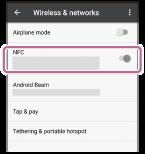 Ligação com um toque (NFC) com um smartphone Android (Android 4.