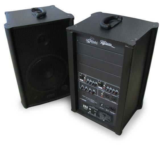 sistema de som / sound system Ref: H932.1 - Golfinho Sound System Pro - 70W É um sistema de som auto-suficiente que combina um misturador, um amplificador de 70 watts (RMS) e um altifalante.