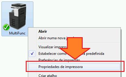 o cliente de impressão YSoft 16 Clicar com o botão