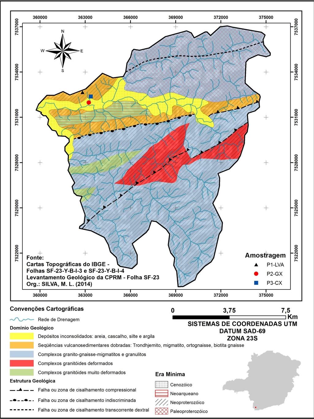 As cotas altimétricas do município variam de 850 a 1.