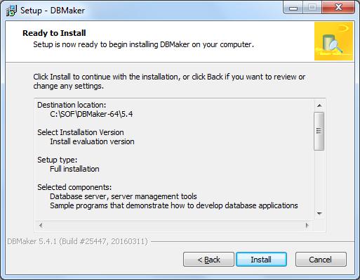 1.9 Informar DBMaker 5.4 64 bits. Clicar em Next para prosseguir: 1.