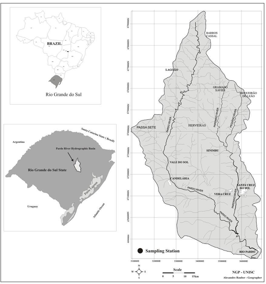 CARACTERIZAÇÃO DA REGIÃO Localização Geográfica A área de drenagem: 3.