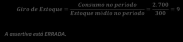 (Resolução - continuação) Valor consumido no período Valor do estoque médio no período R$ 800. 000, 00 = 3, 2 R$ 250. 000, 00 Resposta: A 20.