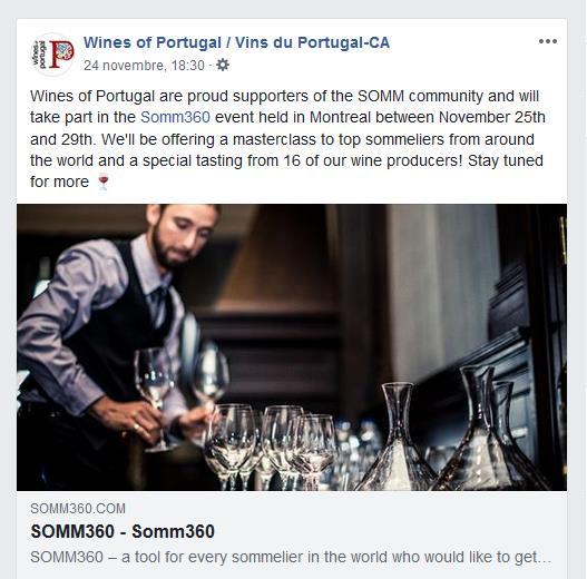 Quinta-feira, 29 de Novembro, 2018 18:00H às 22:00H Cerimónia de Encerramento 16 vinhos apresentados: Descrição de todos os materiais e atividades Wines of Portugal: ACTIVAÇÕES