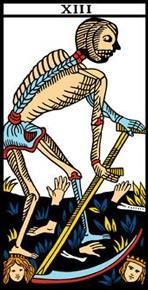 A Morte Simbolismo Um esqueleto ceifando tudo que vê pela frente Cabeças, pés e mãos espalhadas