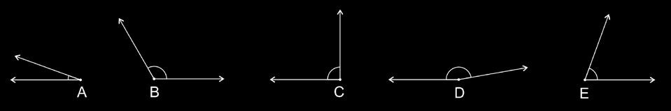 d) obtuso, agudo e reto. e) reto, obtuso e agudo. COMENTÁRIO: Na figura I, temos um ângulo menor que 90º: ângulo agudo.