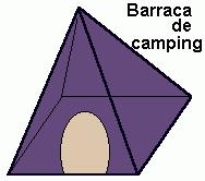 A(total) = A(lateral) + A(base) = 648+324 = 970 Exemplo: Um grupo de escoteiros quer obter a área total de suas barracas, as quais têm forma piramidal quadrangular.