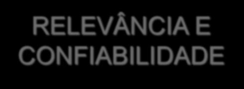 RELEVÂNCIA E CONFIABILIDADE As Demonstrações Financeiras, no que diz respeito ao ajuste a valor presente deve se observar a: Relevância; Confiabilidade; Emitir juízo de valor