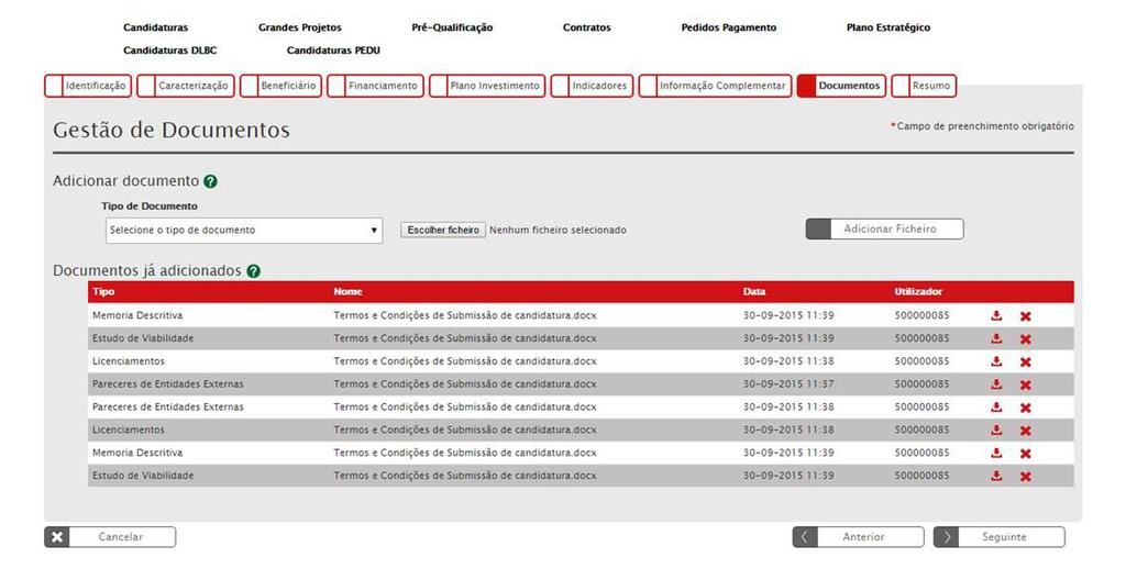 N cas d presente Avis, deverã ser utilizads s tips de dcuments que permitam cumpriment das cndições de elegibilidade elencadas e a valrizaçã ds critéris de seleçã indicads.