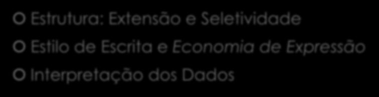 Teses para Artigos: Ajustes Estrutura: Extensão e Seletividade