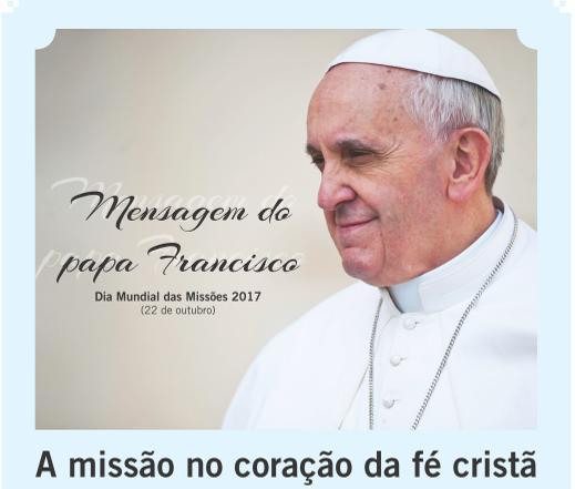 Queridos irmãos e irmãs! O Dia Mundial das Missões concentra-nos, também este ano, na pessoa de Jesus, «o primeiro e maior evangelizador» (Paulo VI, Exort. ap.