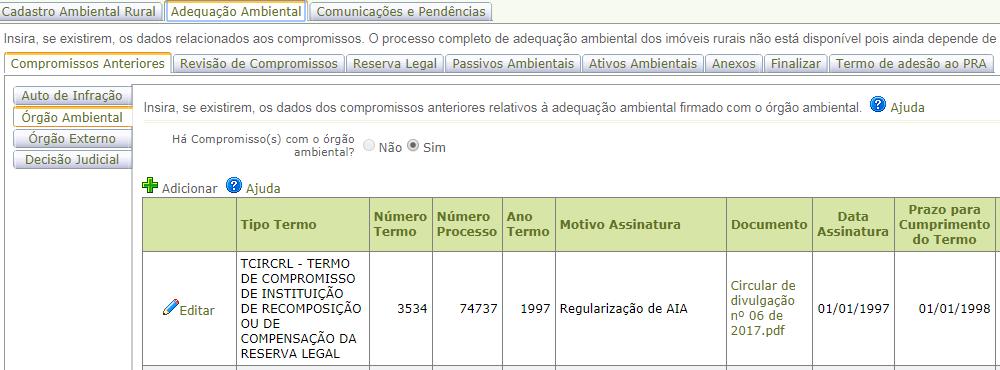 e Adequação Ambiental de imóveis rurais 15 Atenção!