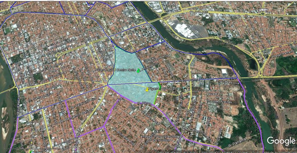 PIÇARRA CARACTERÍSTICAS GERAIS Região (IBGE) Superintendência (SDU) * Área (km 2 ) Área (Hectares) Densidade Demográfica (hab/hectare) Centro Centro Norte 0,65 65 56,3 Sul Limites Norte Sul Leste