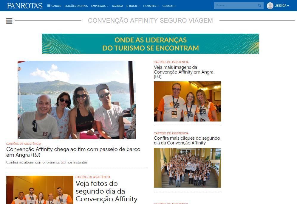 Portal PANROTAS COBERTURA ON-LINE DE EVENTO seu evento ganha mais exposição, atingindo um número muito maior de profissionais, por meio de um hotsite exclusivo destacado no Portal PANROTAS o hotsite