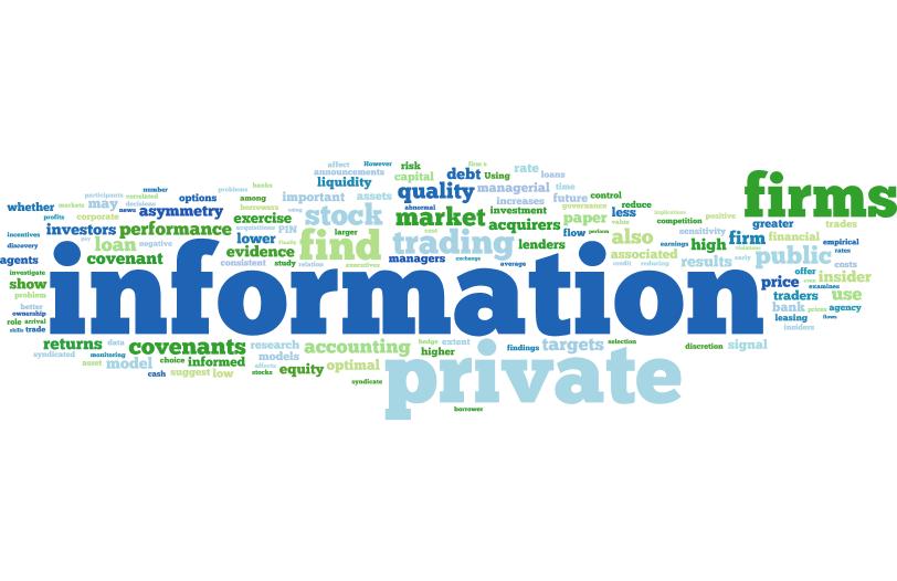 45 Os estudos analisados sobre informação privilegiada abordam essencialmente os ganhos ou perdas que firmas e mercados podem apresentar com a troca de informações privadas.
