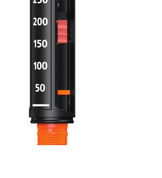 Como verificar a quantidade de insulina restante 19 O contador de dose irá mostrar exatamente a quantidade de insulina que resta no carpule, quando houver menos de 30 unidades.