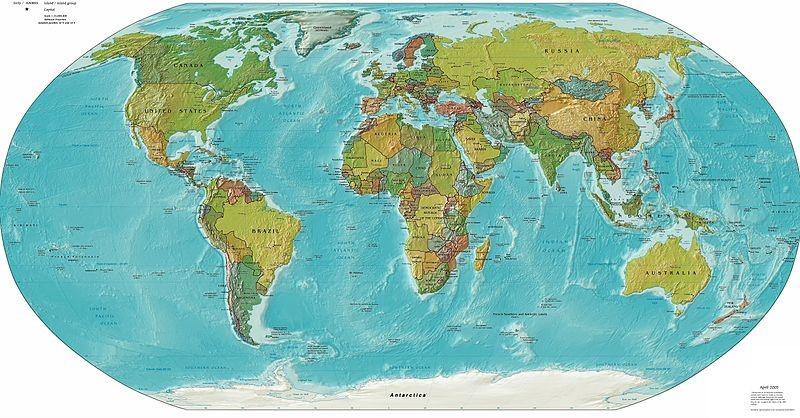 MAPAS, CARTAS E PLANTAS Mapa Mapa é a representação no plano, normalmente em escala
