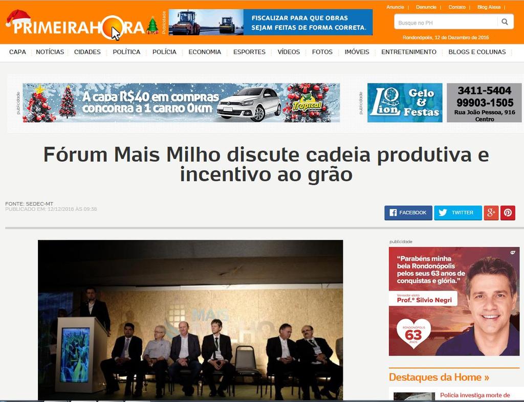 produção do cereal Fórum Mais Milho discute cadeia