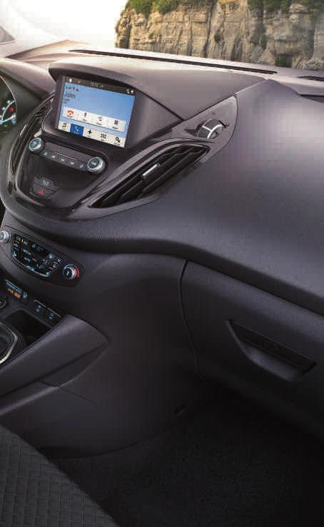 E para manter o condutor informado e bem-disposto, vai adorar a interface fácil de utilizar do Ford SYNC 3 (de série na versão Titanium, opção nas outras versões).