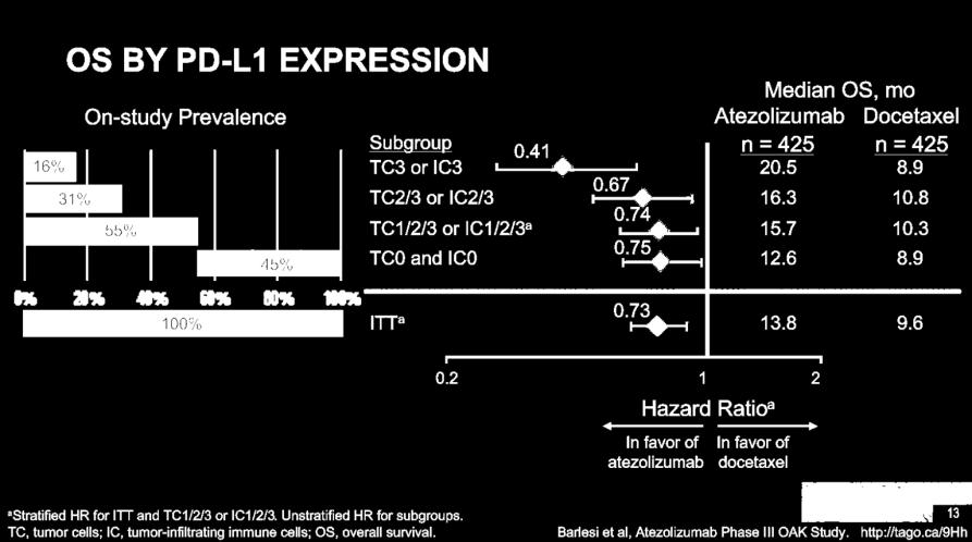 Efficacy According to PD-L1 Phase III