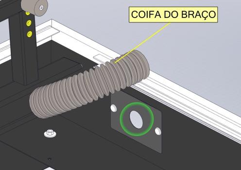 3 4 5 Ligue o motor para abrir o braço do