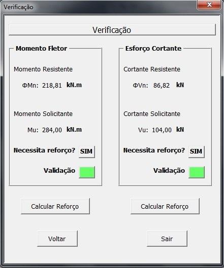 Tabela 3 Seção transversal do exemplo de cálculo Aço f ck b h d d' A s A' s A sw /s Classe MPa cm cm cm cm cm² cm² cm²/m CA-50 25 60 56 0 12 0 1,35 Fonte: o próprio autor (17) M DL Tabela 4 Esforços