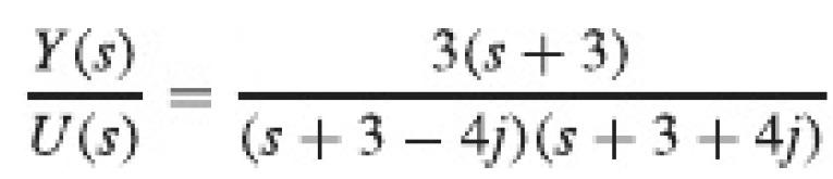 Exemplo: encontre a função de transferência de um sistema que é representado pela equação: Observação: comandos abaixo encontram a resposta do sistema para um pulso de 25 amostras de 0,1 s de
