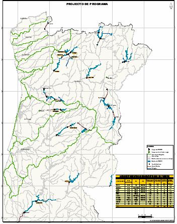 Programa Nacional de Barragens Os 10 empreendimentos escolhidos Padroselos Daivões Fridão Vidago Gouvães