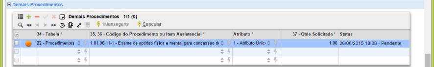 A opção para verificar se a Guia já foi liberada é exibida em outro item deste manual.