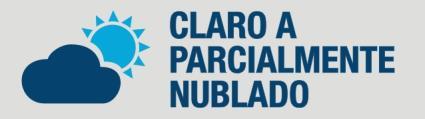 Não há previsão de chuva. Os ventos soprarão com intensidade moderada a forte, principalmente à tarde e à noite.