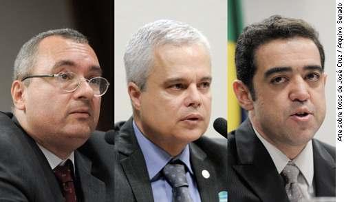 Fernando Moutinho, Sérgio Mendes e Bruno Dantas O nome do novo ministro do Tribunal de Contas da União (TCU) pode ser aprovado no Plenário do Senado esta semana.