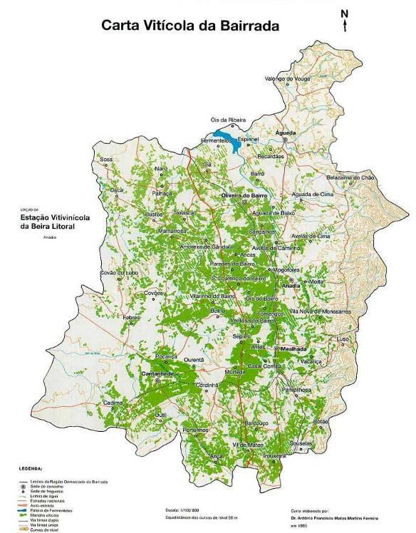 Aguim Figura 3. Dispersão do ST/locais de freguesia. Concelhos de Anadia, Mealhada, Cantanhede, Coimbra. Bairrada, 2008-2018.