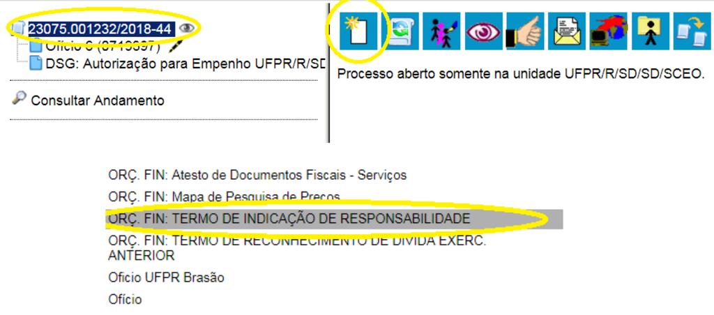 OBS; a autorização para Empenho deverá ser assinada eletronicamente pelo responsável pelo recebimento dos materiais.